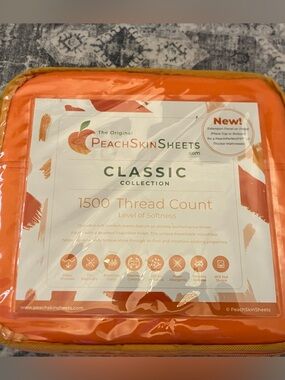 Classic 1500 Thread Count Orange Bed Sheets